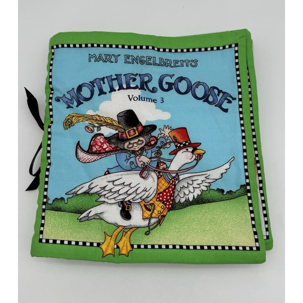 Mary Engelbreit's Mother Goose Volume 3 Fabric Baby Child Cloth Book Kittens